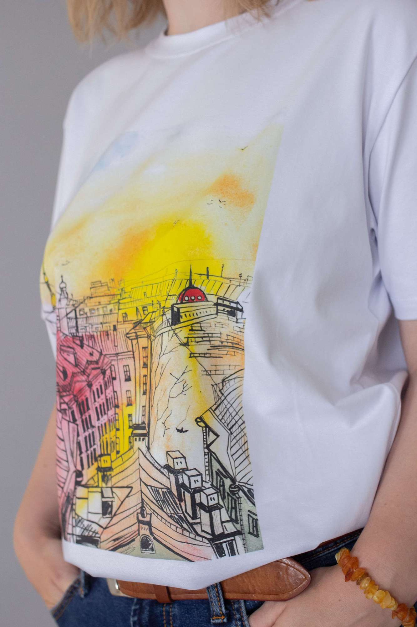 Футболка - Закат над Петербургом