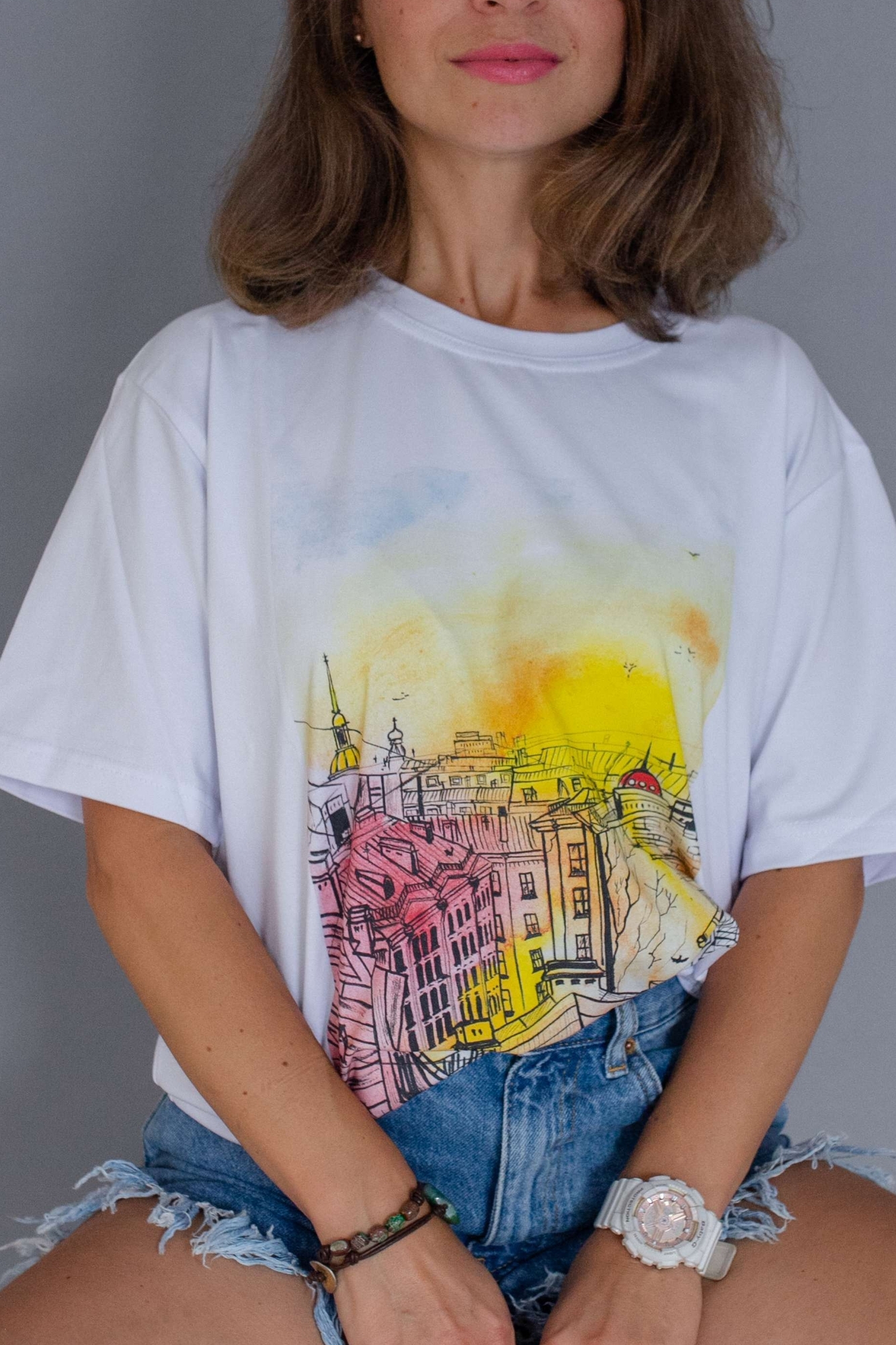 Футболка - Закат над Петербургом