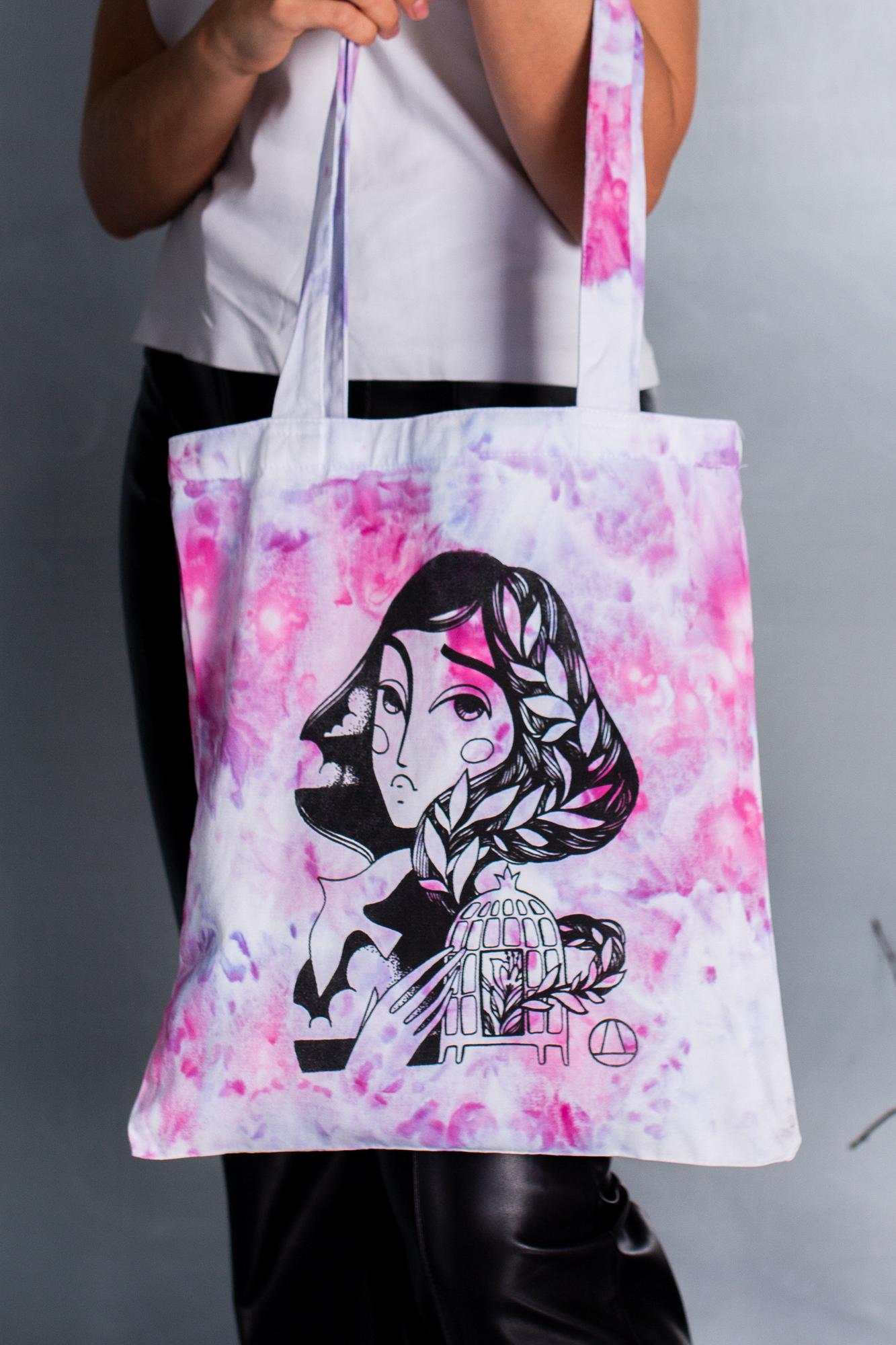 Шоппер с шелкографией - Полёт