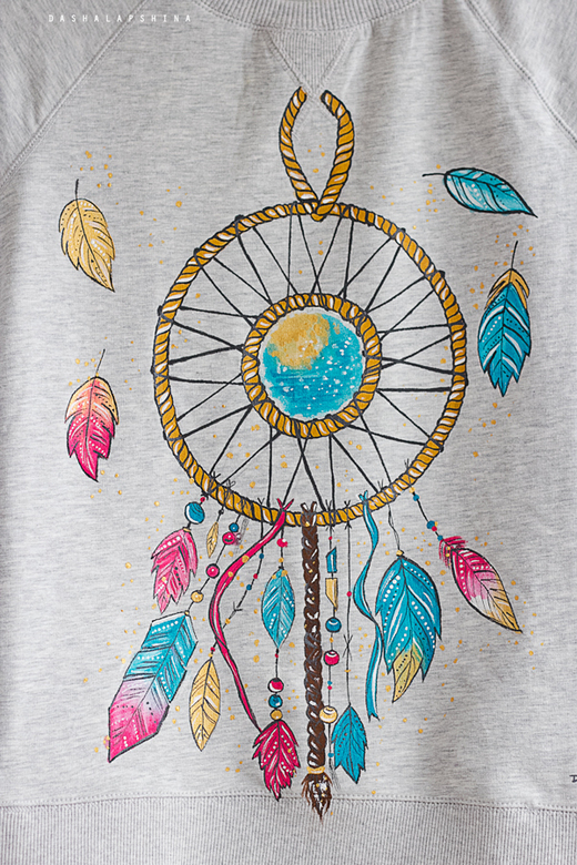 Толстовка с росписью Dream Catcher