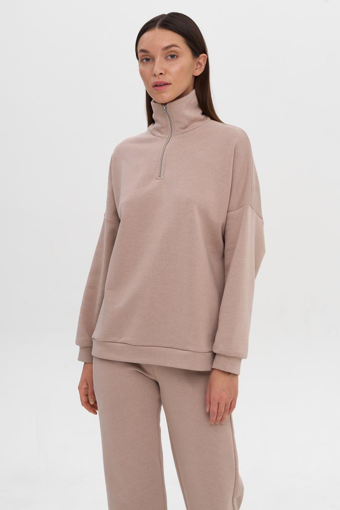 Cвитшот в стиле oversize на молнии Stone