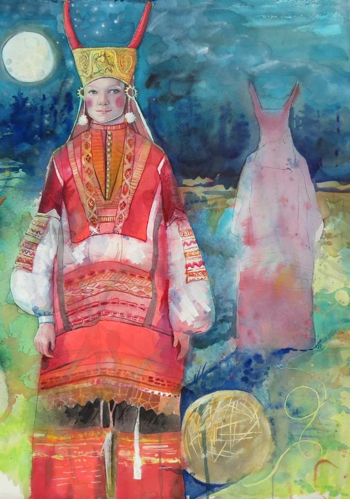 "Ночь земли" 56х43см
