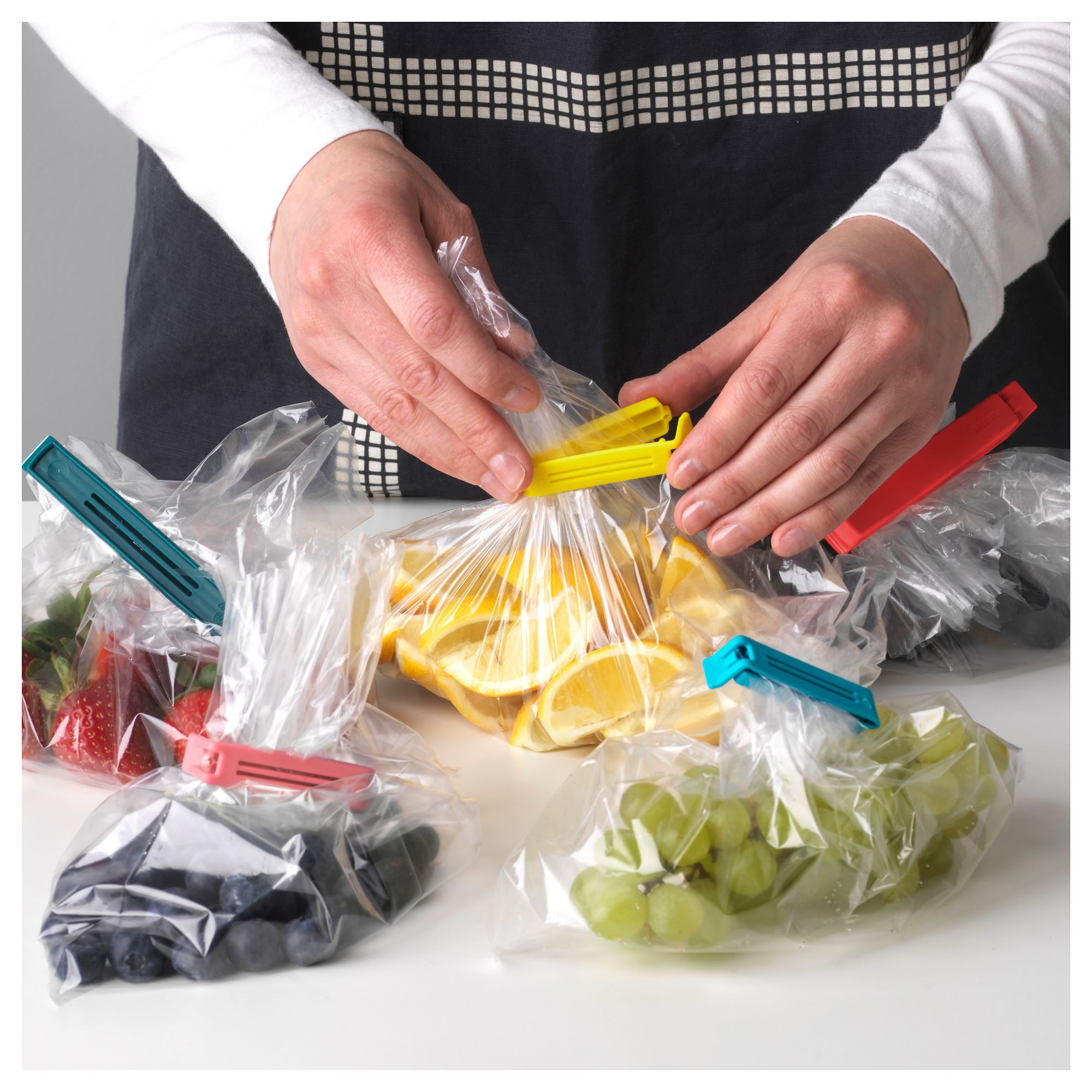 BEVARA IKEA БЕВАРА Paket üçün zajim, 30 ədəd, fərqli rənglər/fərqli ölçülər