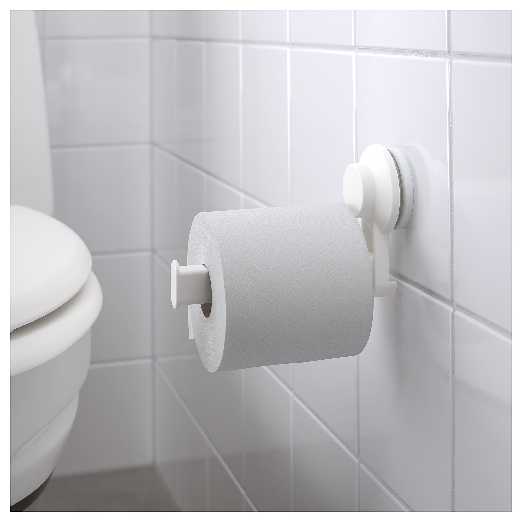 TISKEN IKEA ТИСКЕН Tualet kağızı üçün tutacaq, ağ