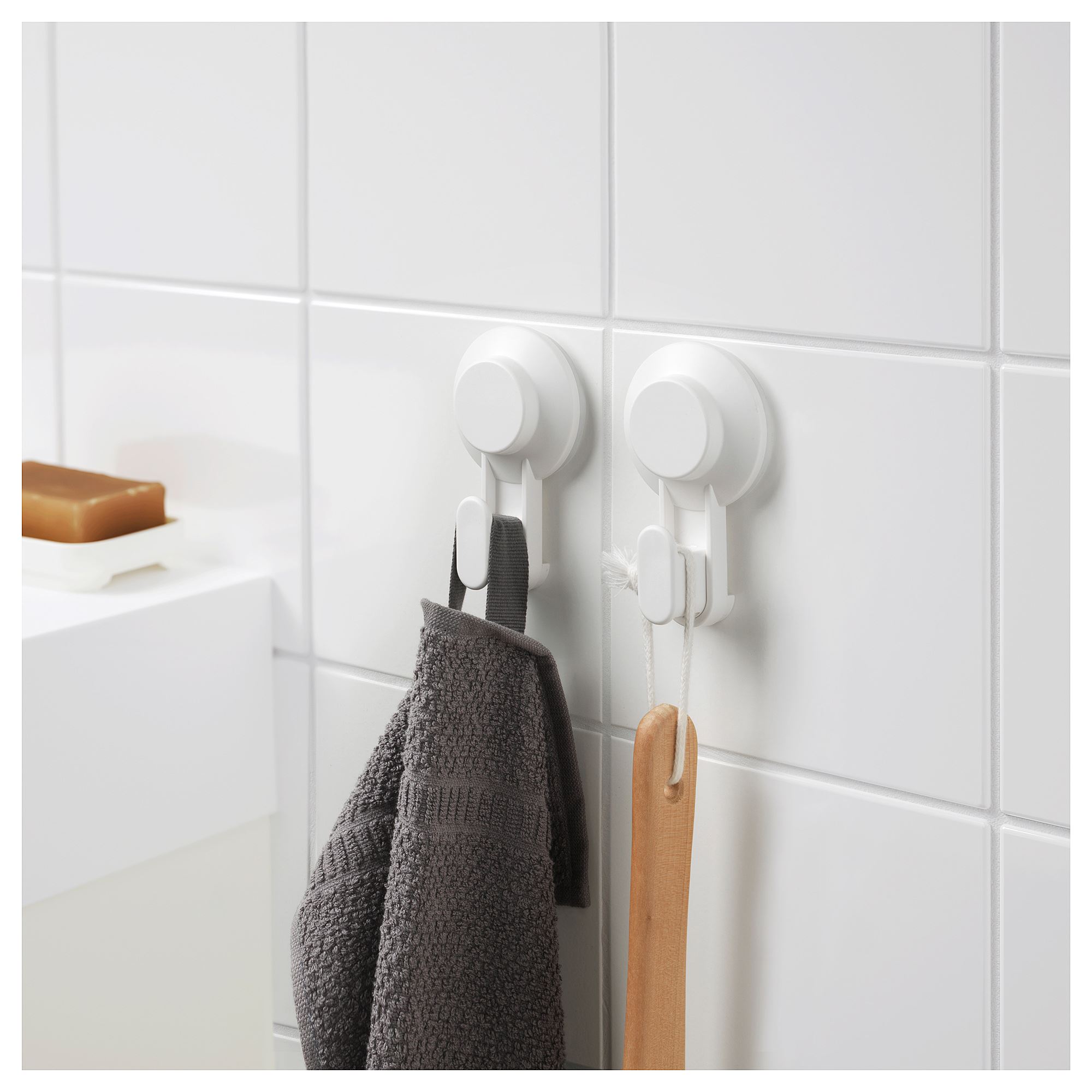 TISKEN IKEA ТИСКЕН Qarmaq, 2 əd., ağ
