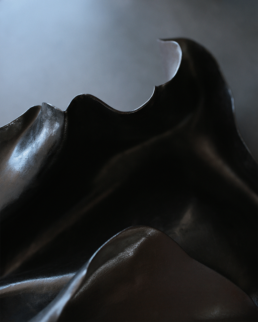 black shell dish