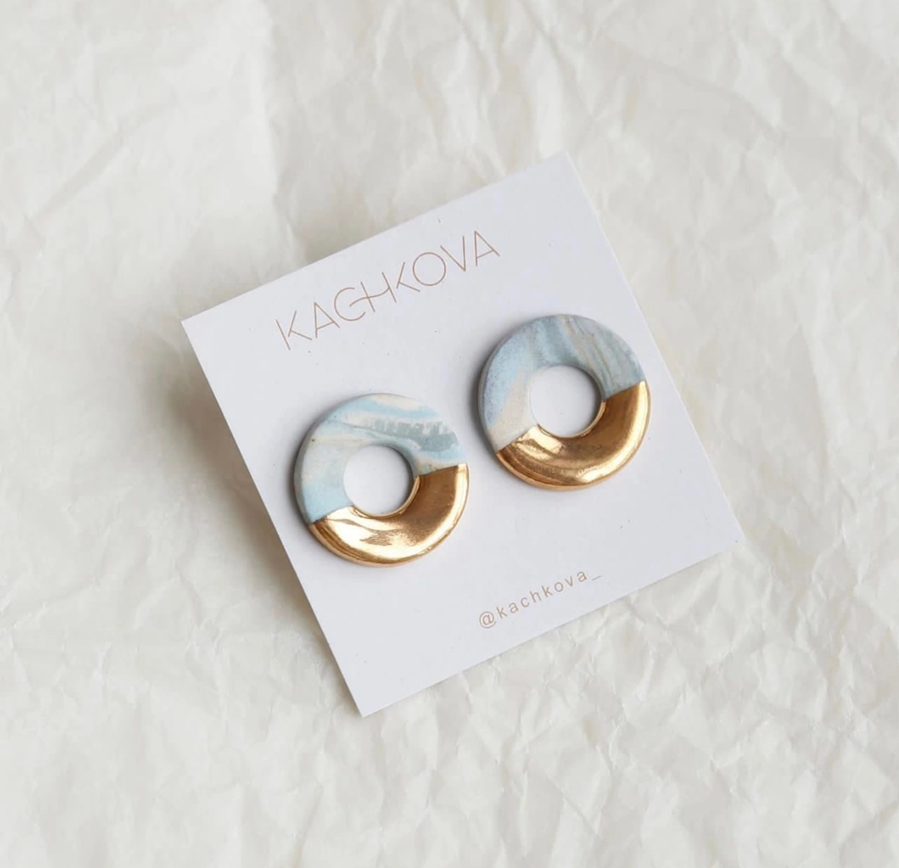 Серьги "Горизонт" бублики