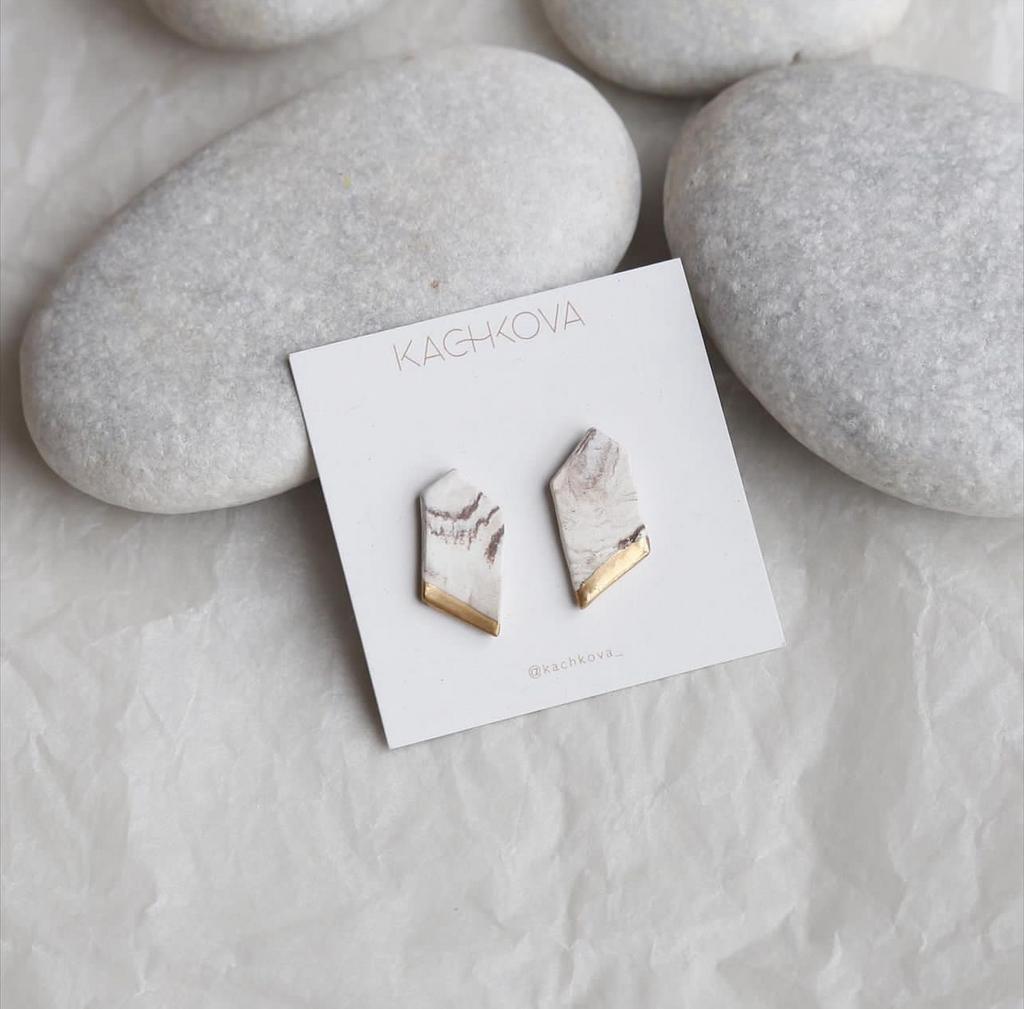 Серьги "Песок"