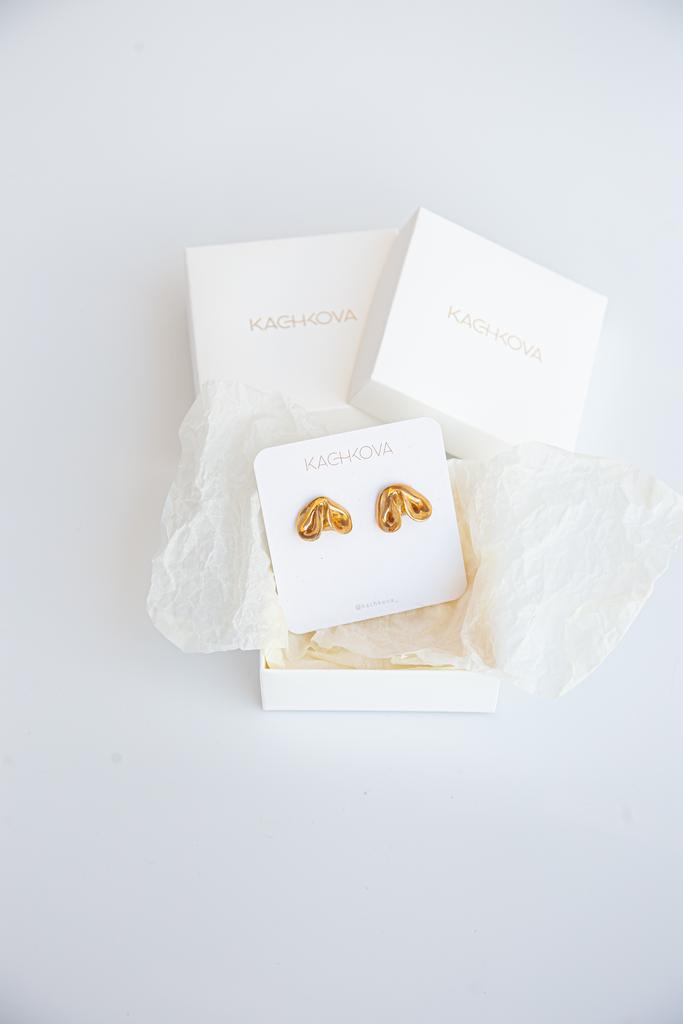 Серьги "Манкая"золотые S