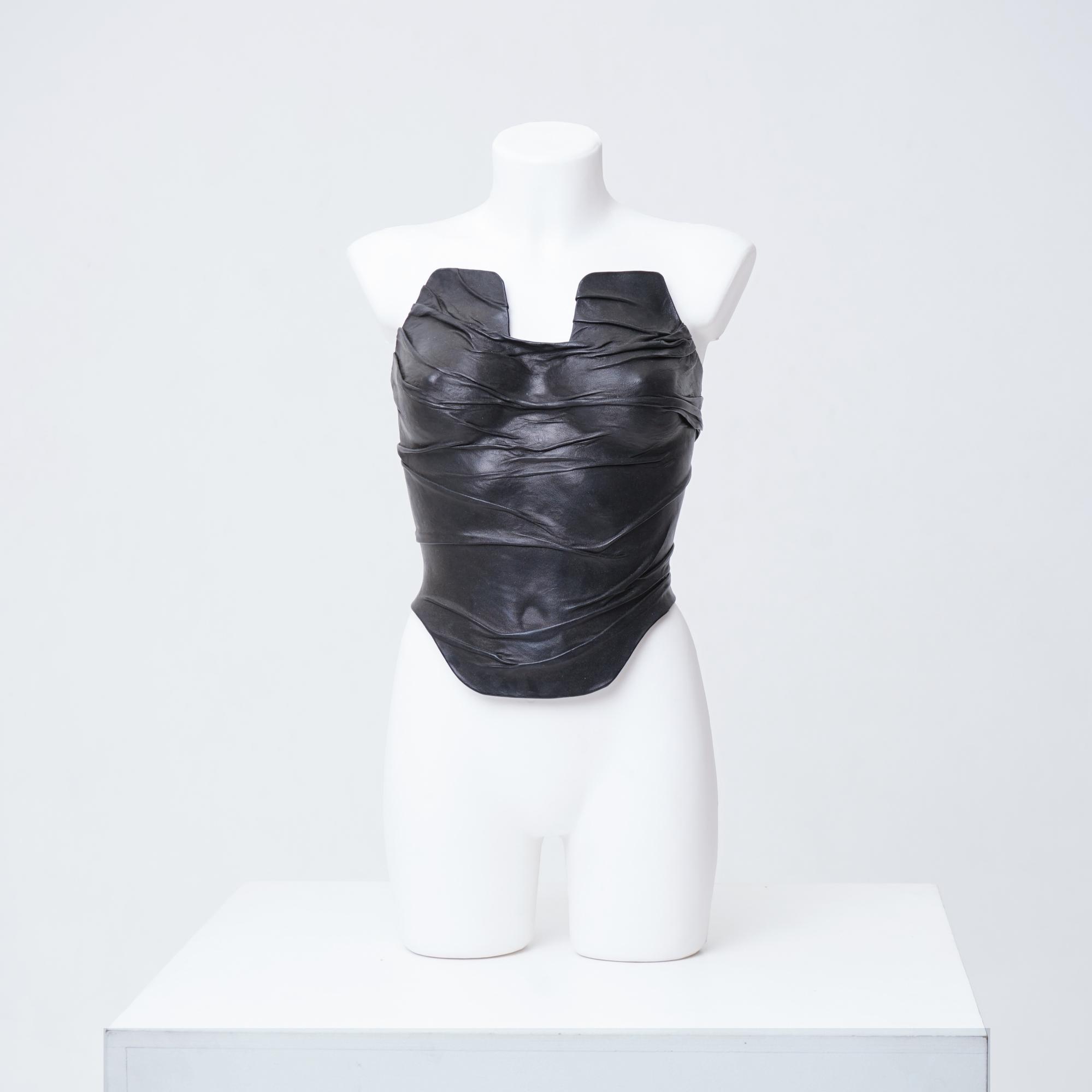 Corset Black Leather