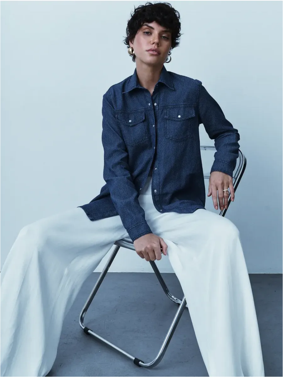 Рубашка прямая тонкая