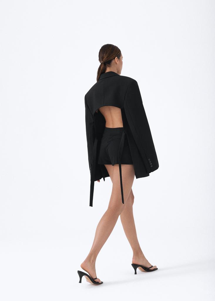 Open back oversized blazer
