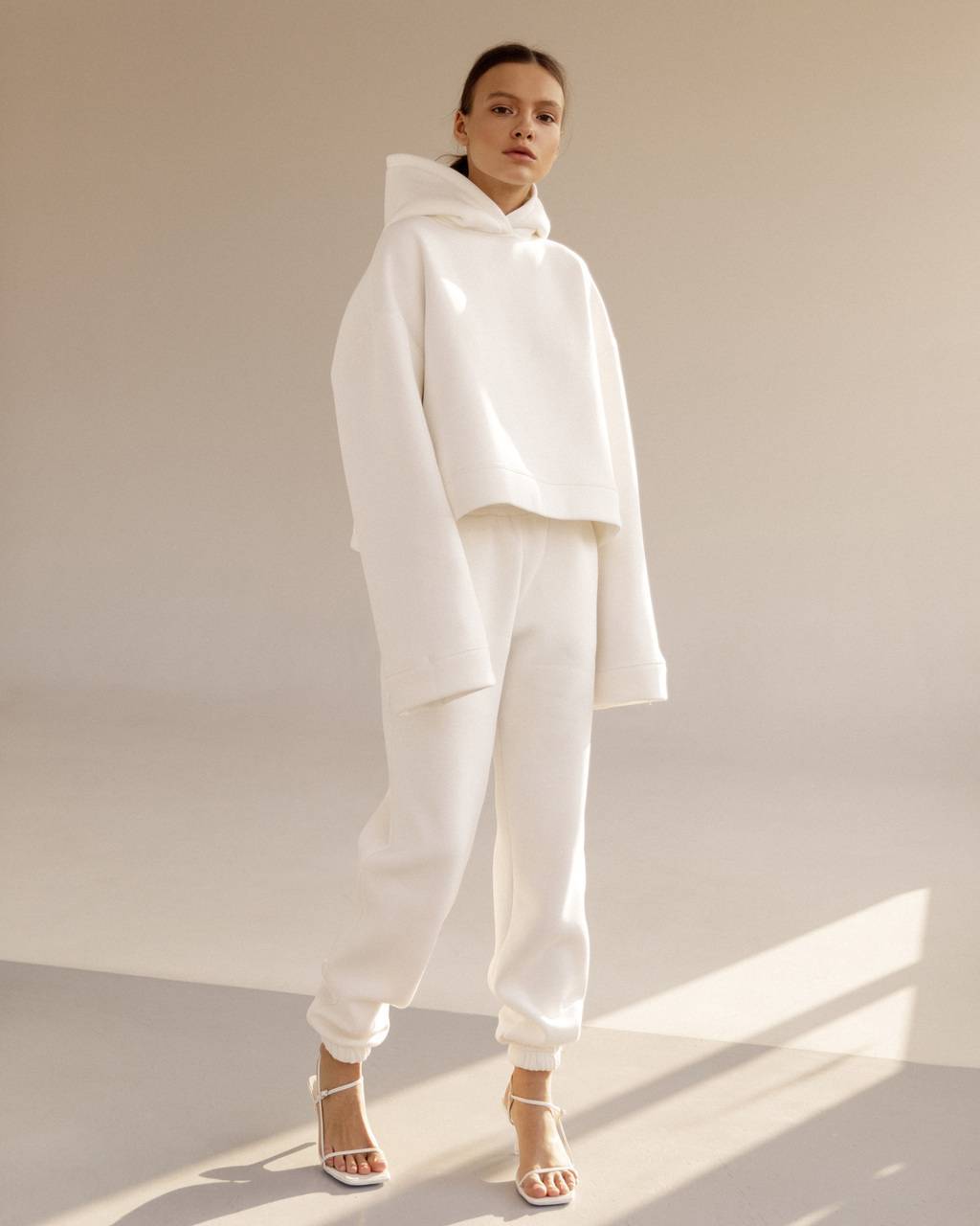 Fleece cotton oversized suit