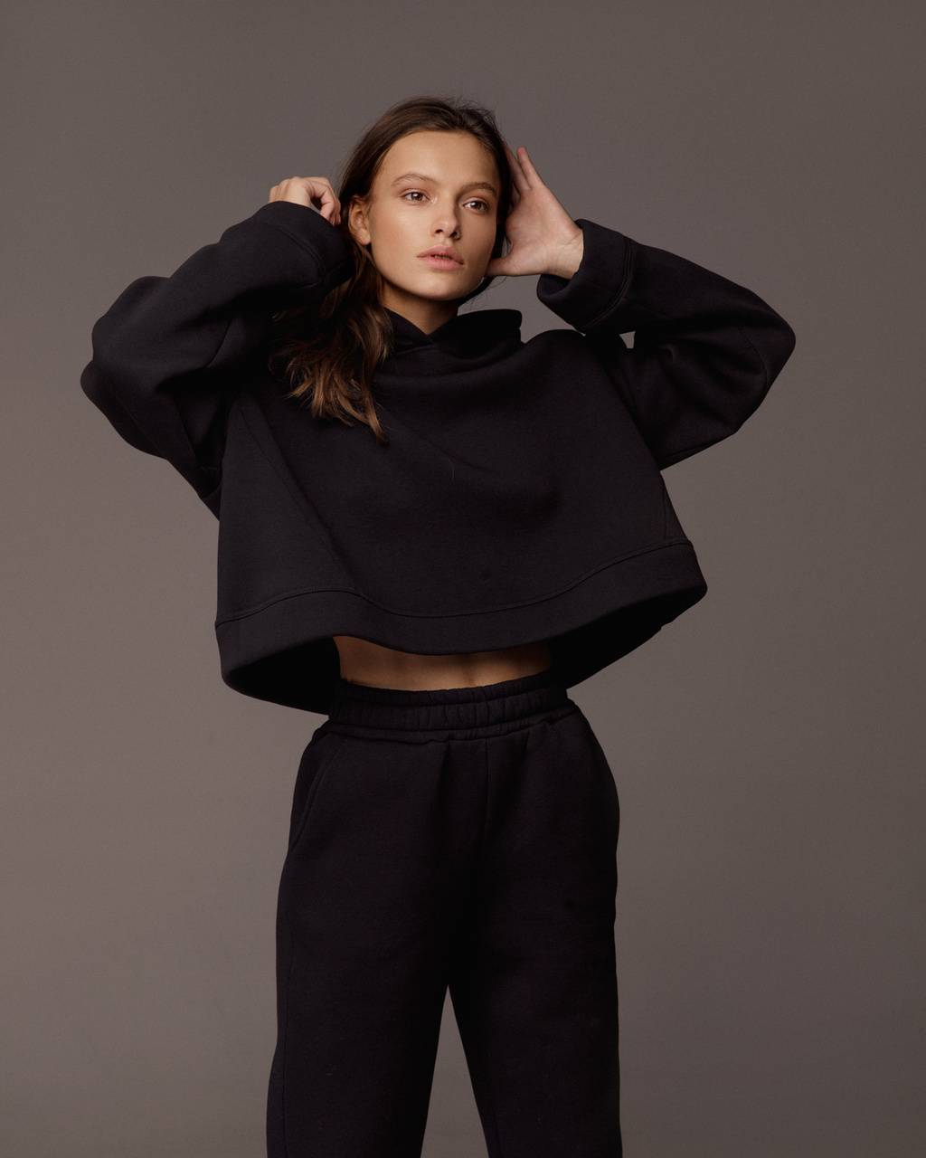 Fleece cotton oversized suit