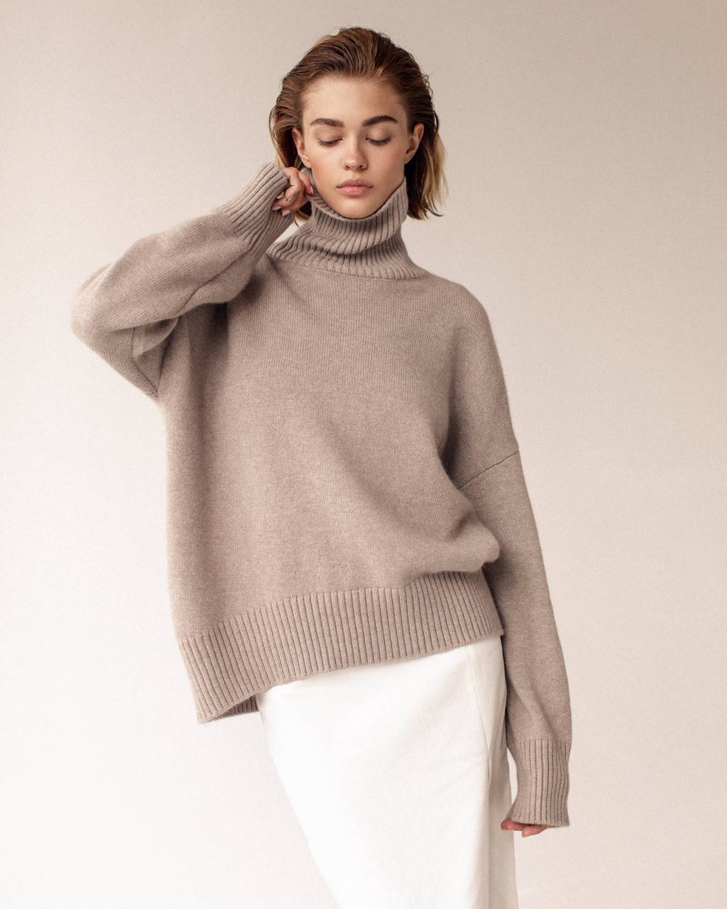 Oversized extremely soft 100% cashmere sweater