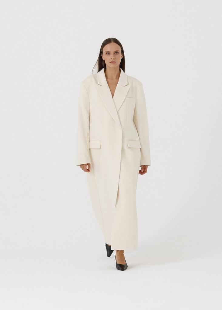 Wool oversized maxi coat