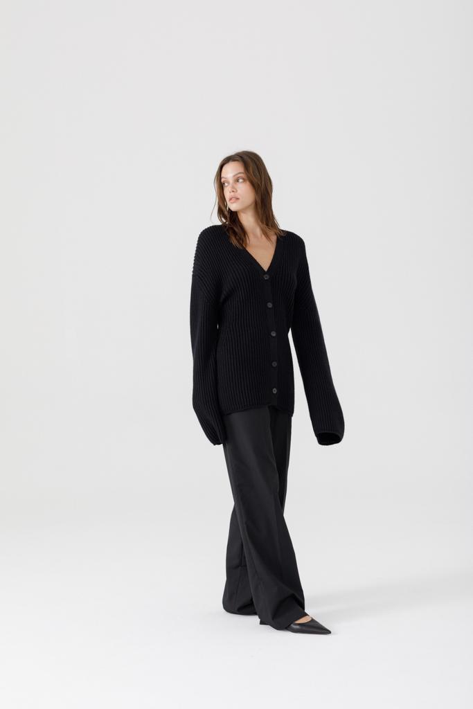 Merino wool cardigan