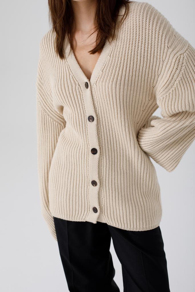 Merino wool cardigan