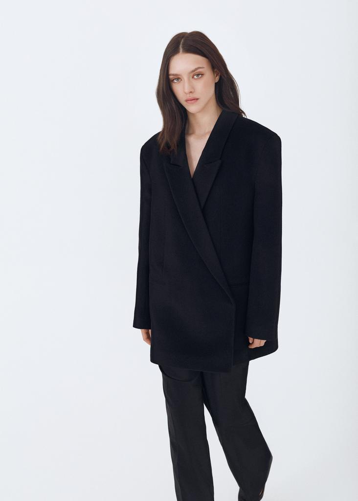 Cropped wool  coat