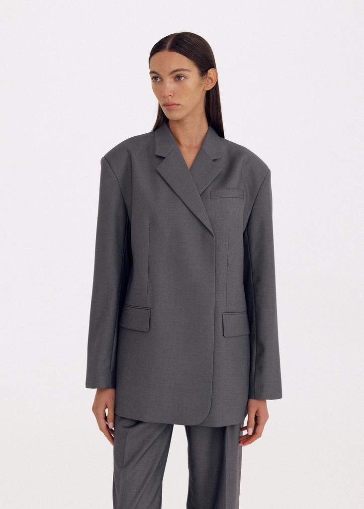 Double breasted oversized blazer
