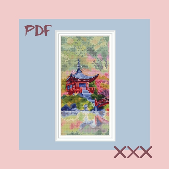 Схема для вышивки крестом "Восход"