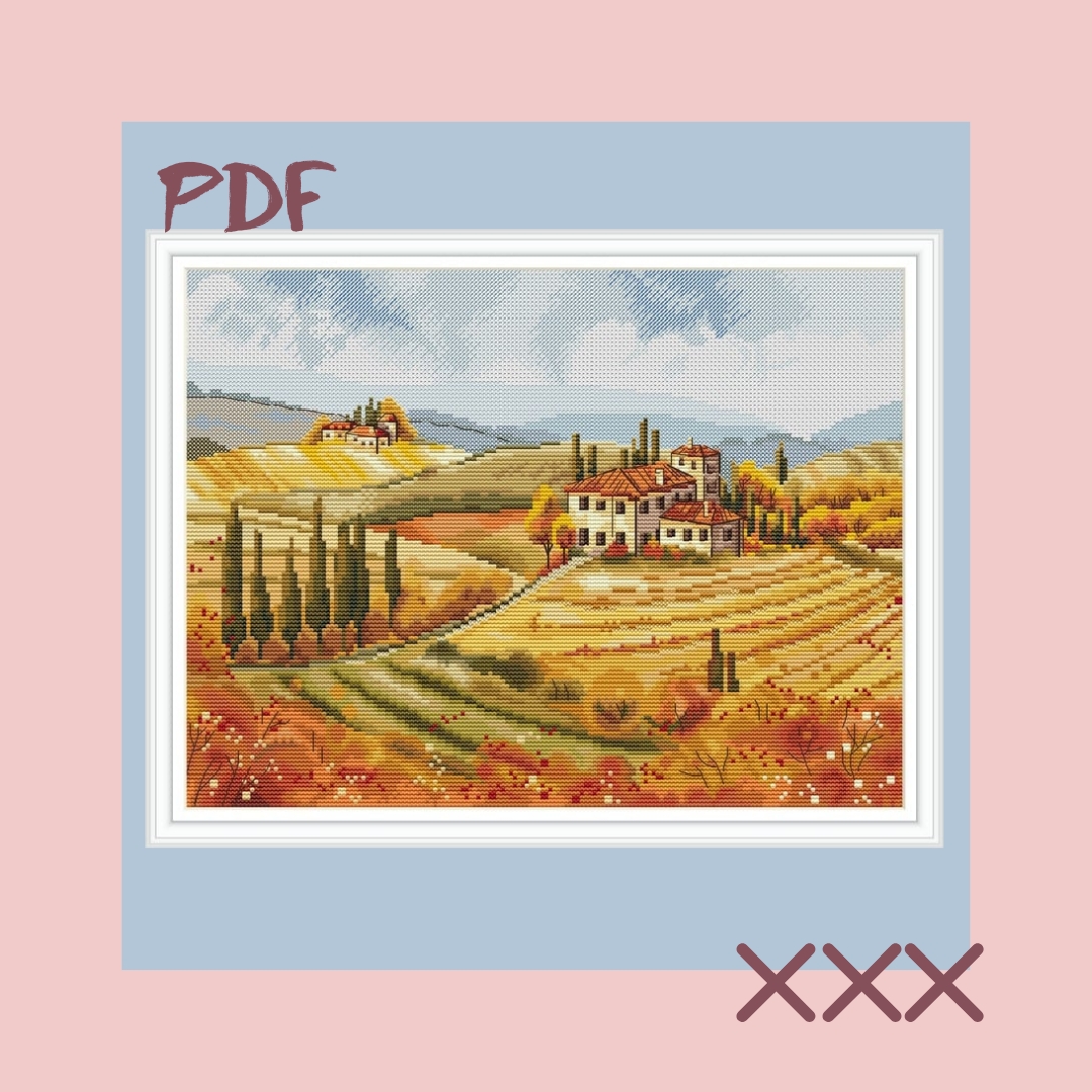 Схема для вышивки крестом "Тоскана"