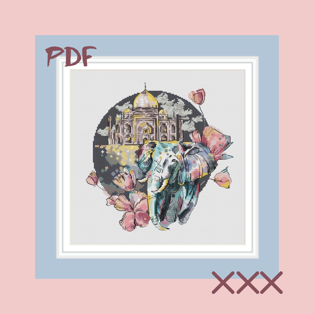 Схема для вышивки крестом "Ганеши"