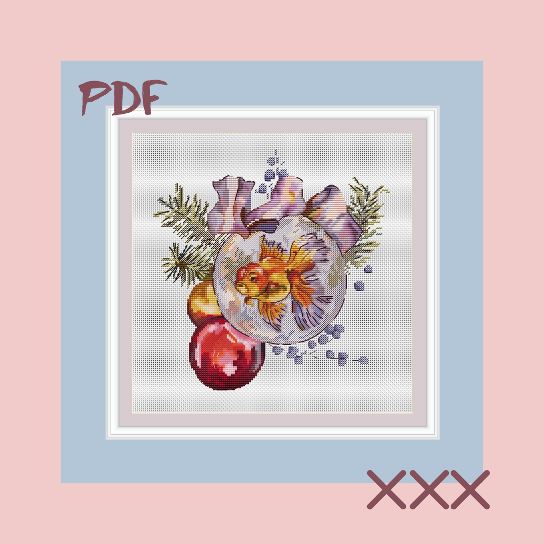 Схема для вышивки крестом "Новогоднее желание"