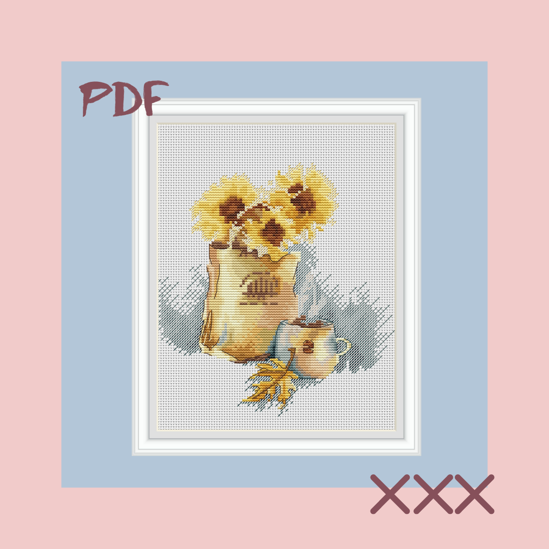 Схема для вышивки крестом "Золотая осень"