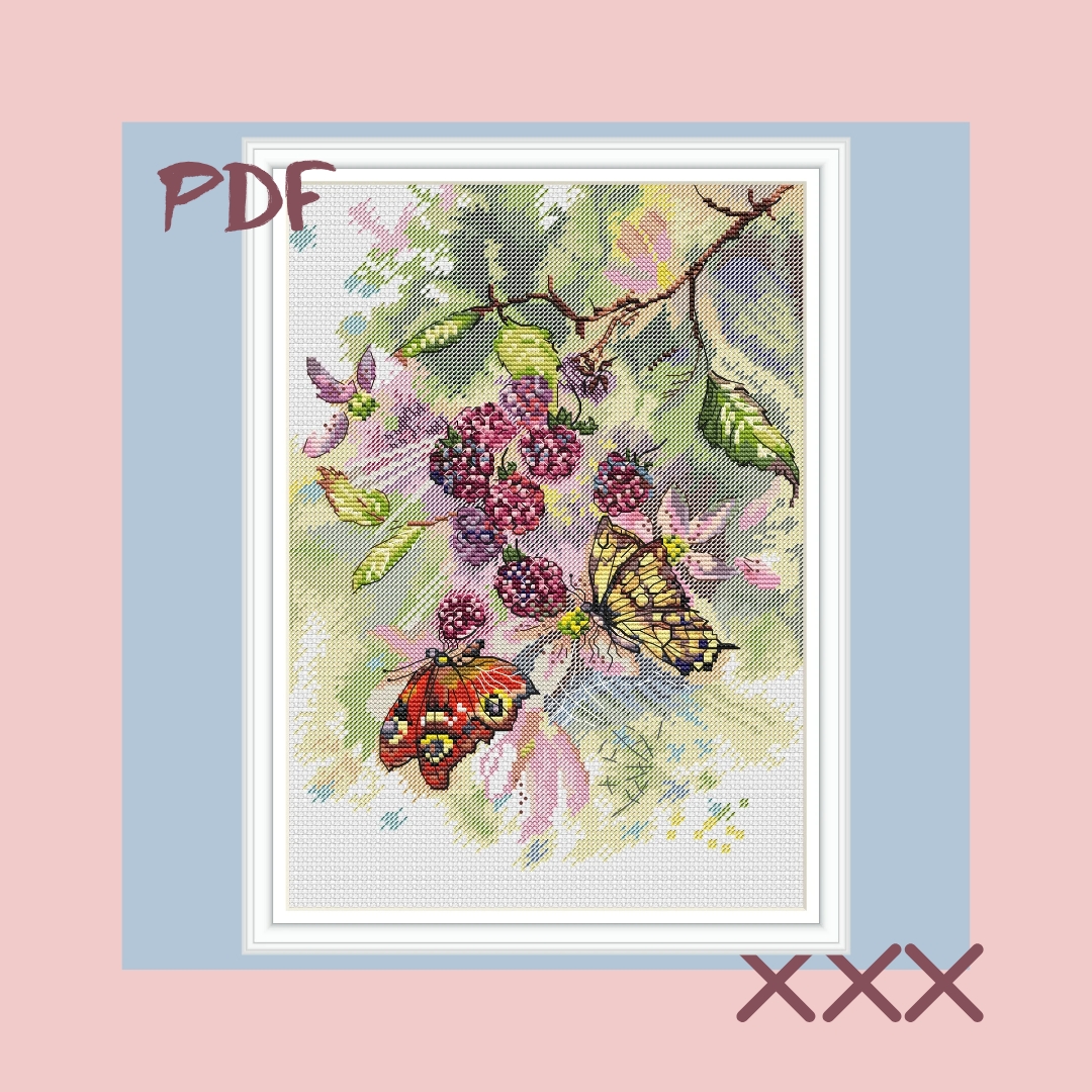 Схема для вышивки крестом "Вкус лета"
