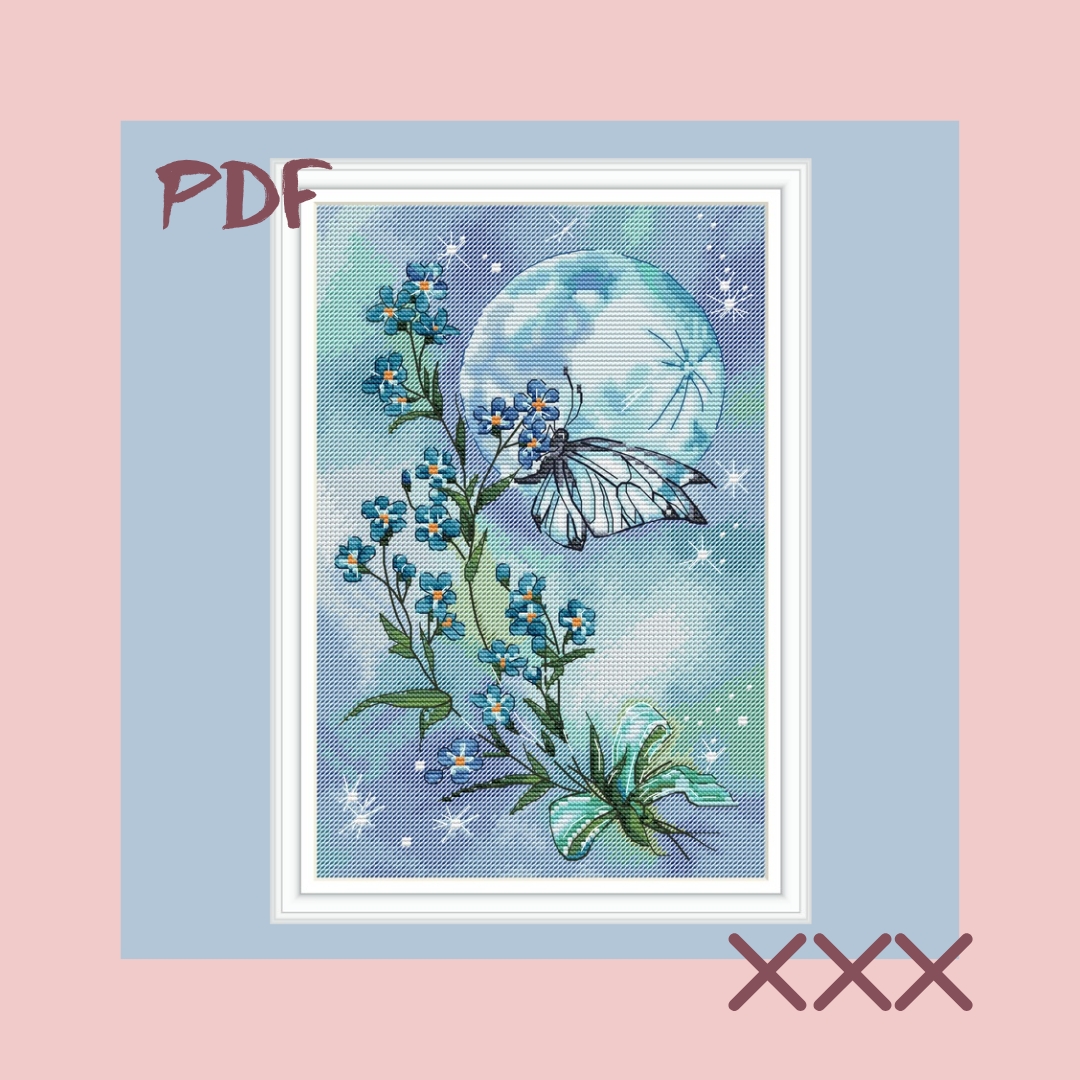 Схема для вышивки крестом "Лунный вальс"