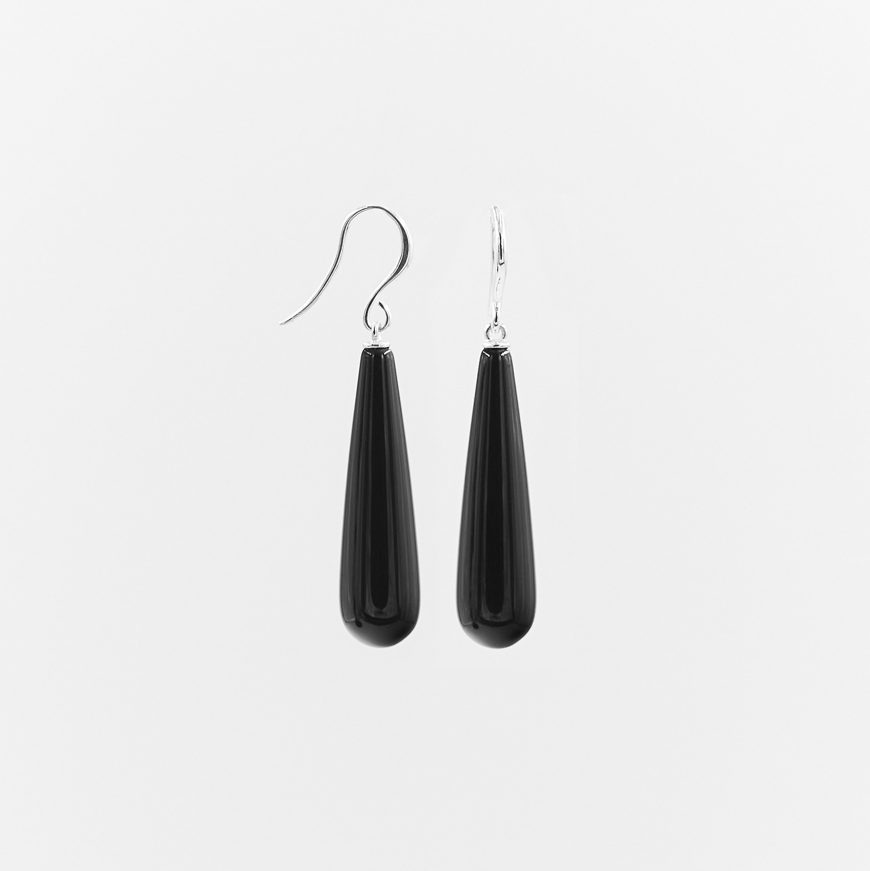 Серьги Black Agate