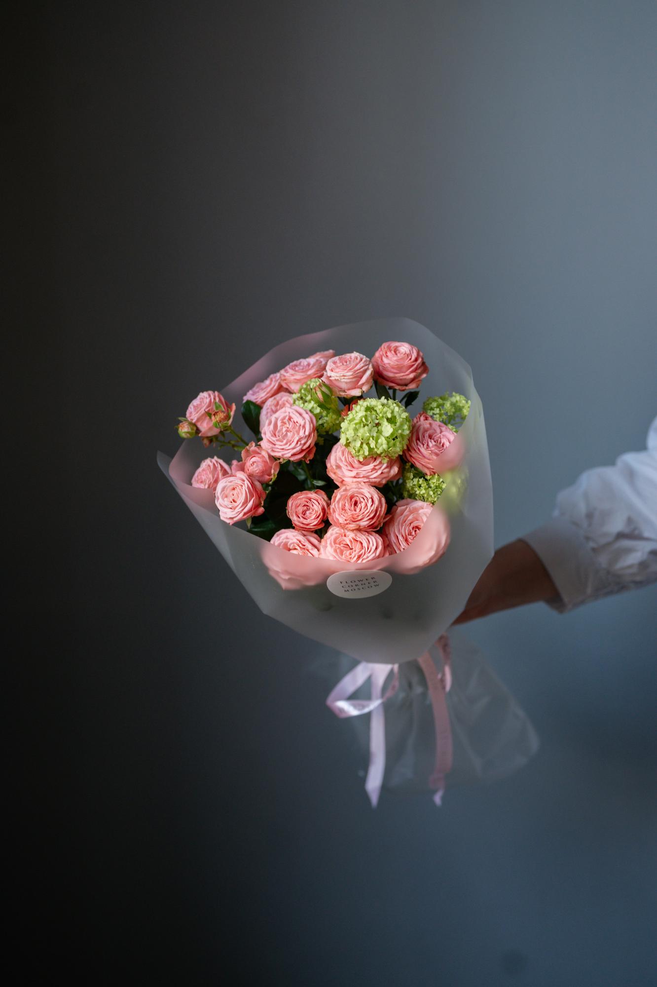 Букет "Персик-лайм"