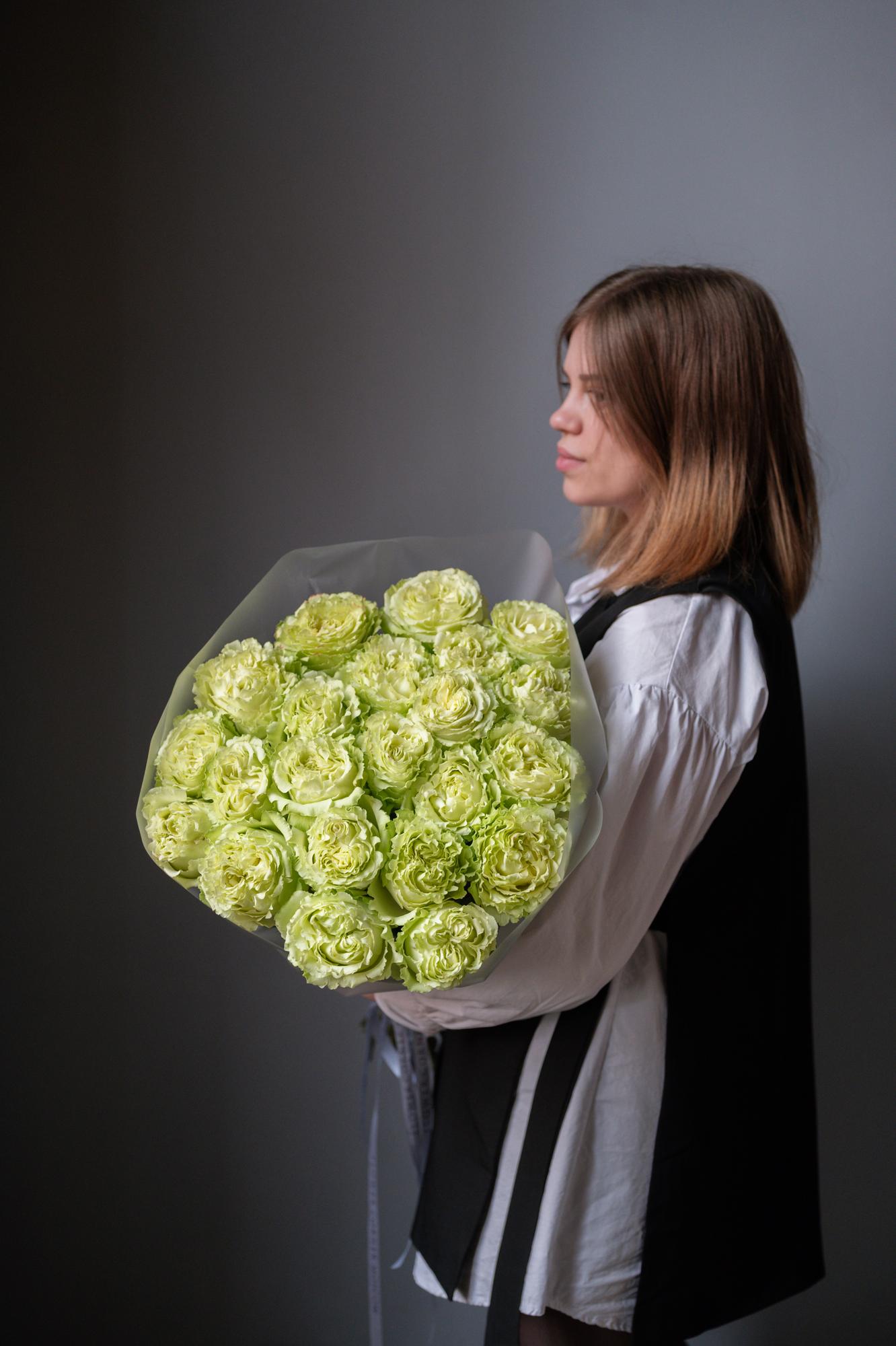 Моно-букет из роз Лимонад