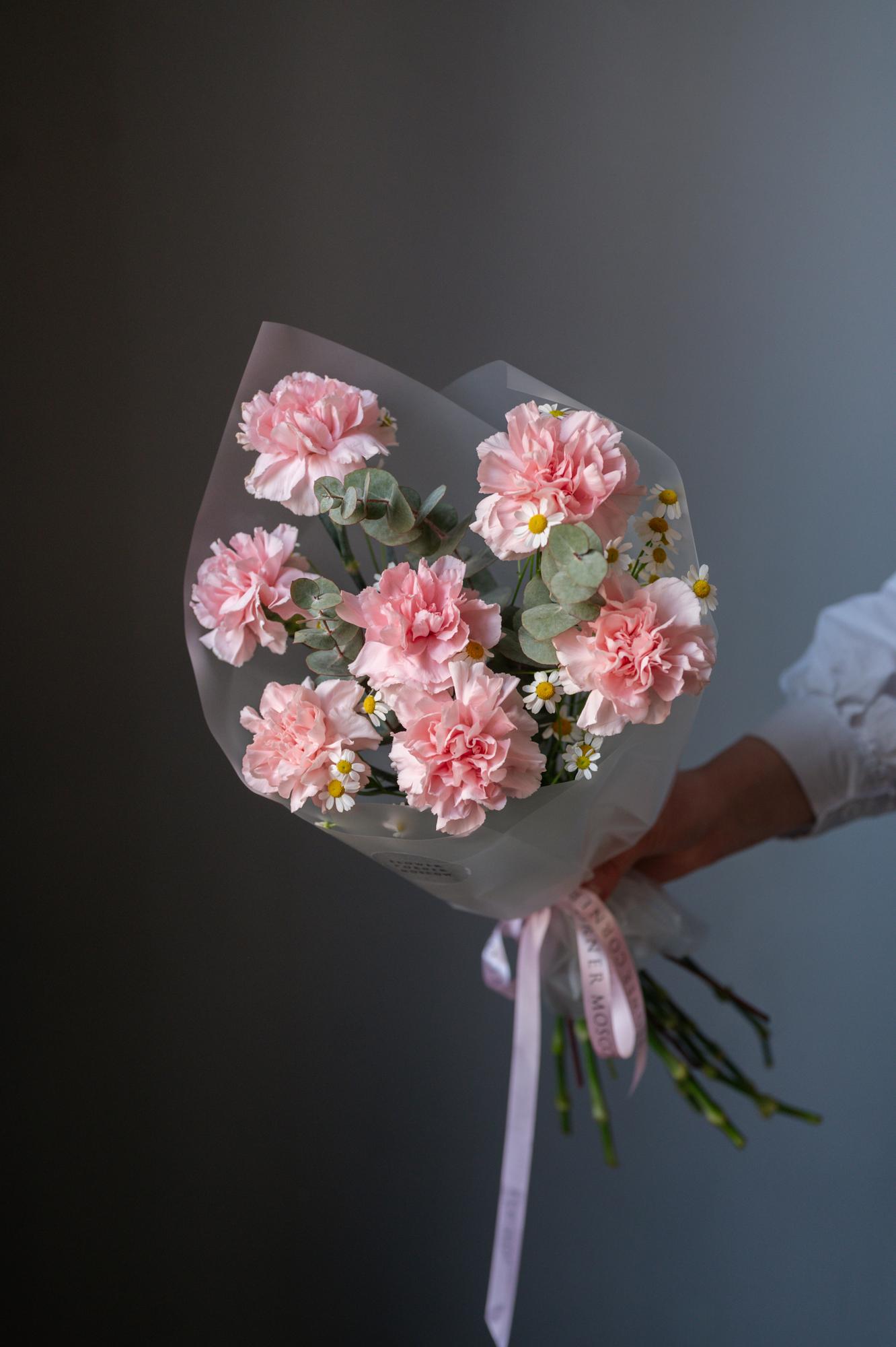 Букет с диантусами