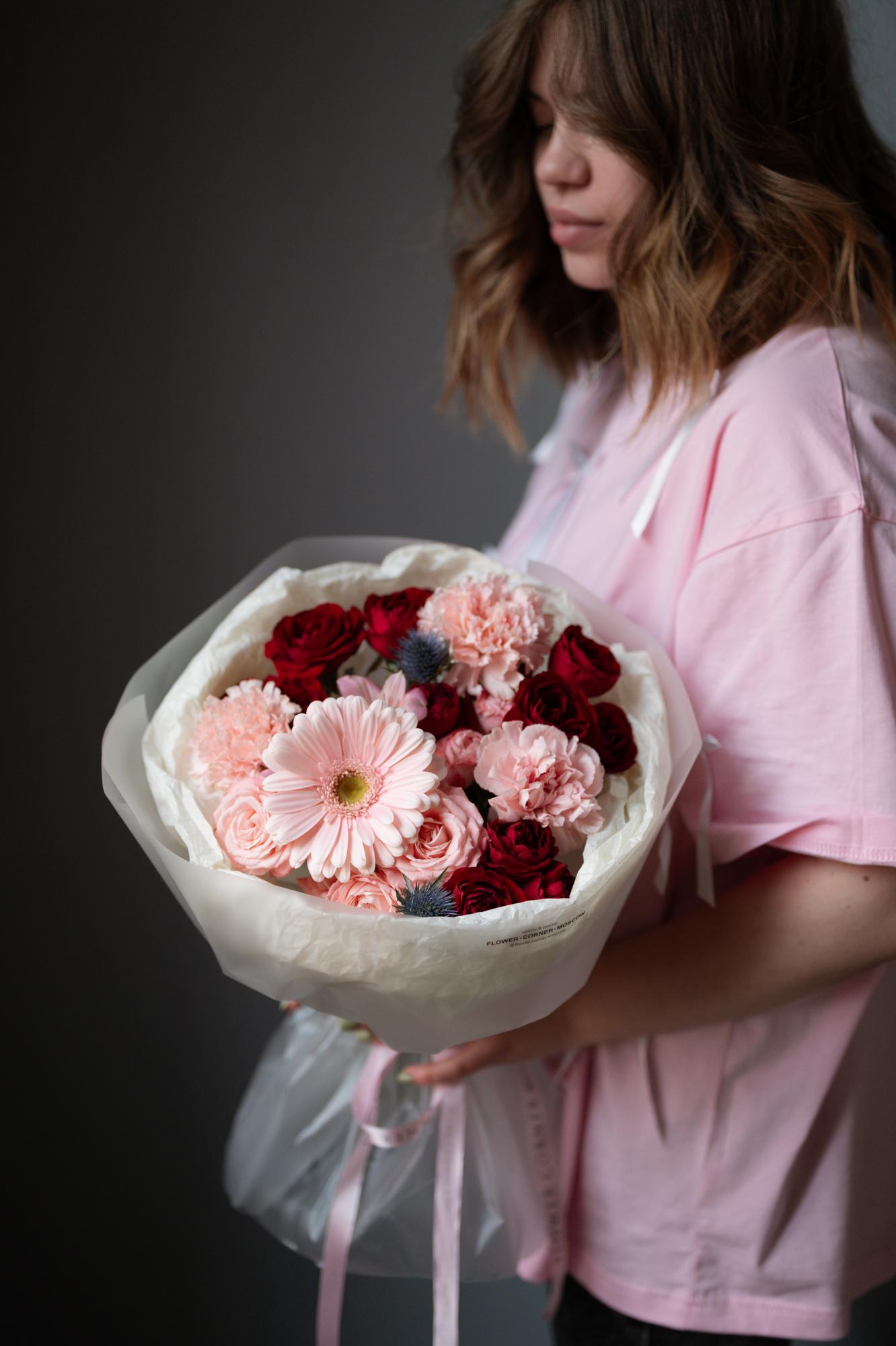 Букет "Вишневый милкшейк"