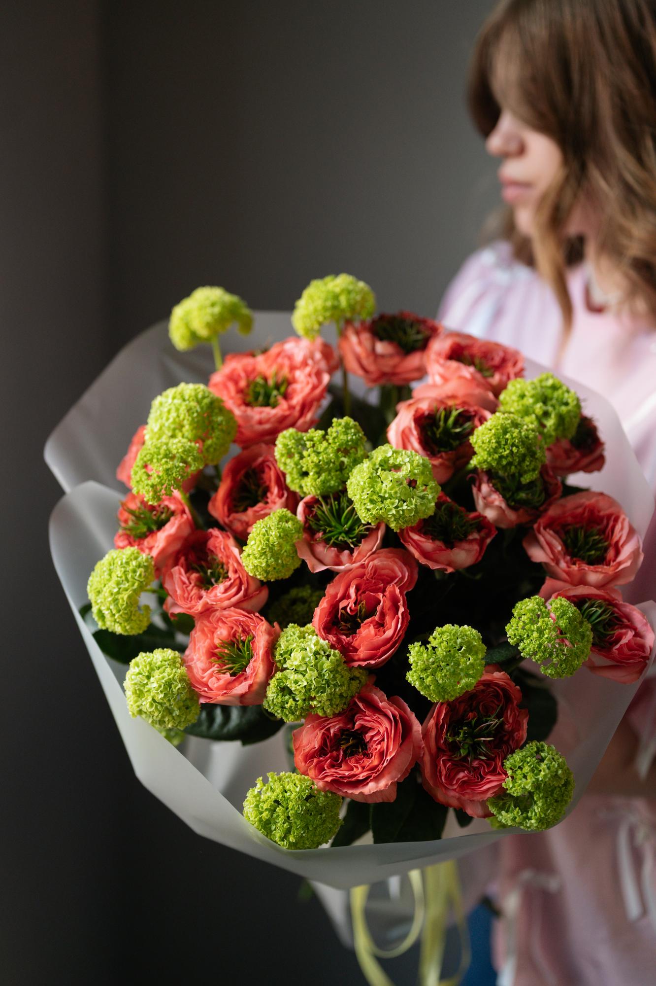 Дуо-букет "Мандарин и вибурнум"