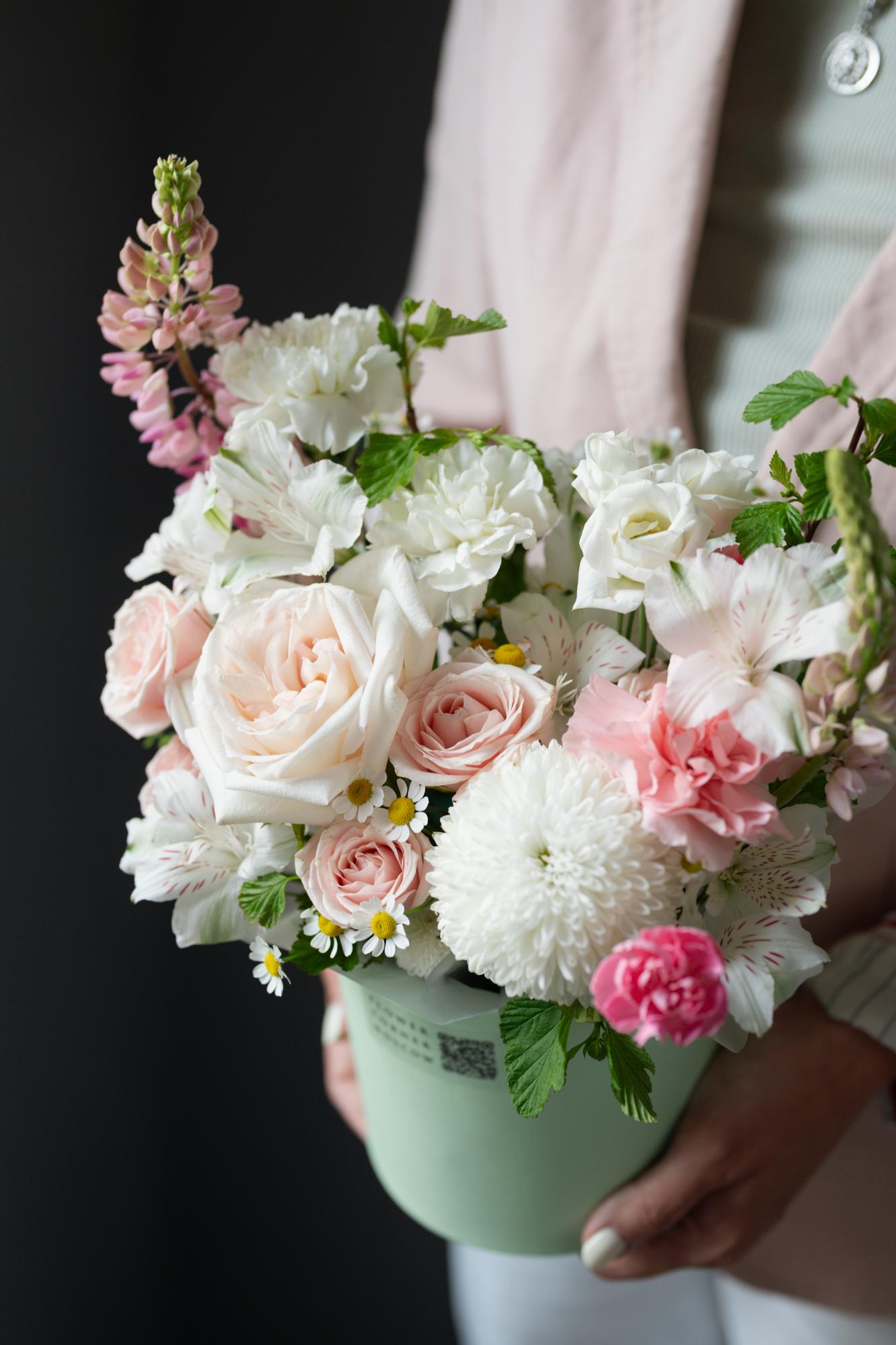 Композиция "Цветочный леденец"