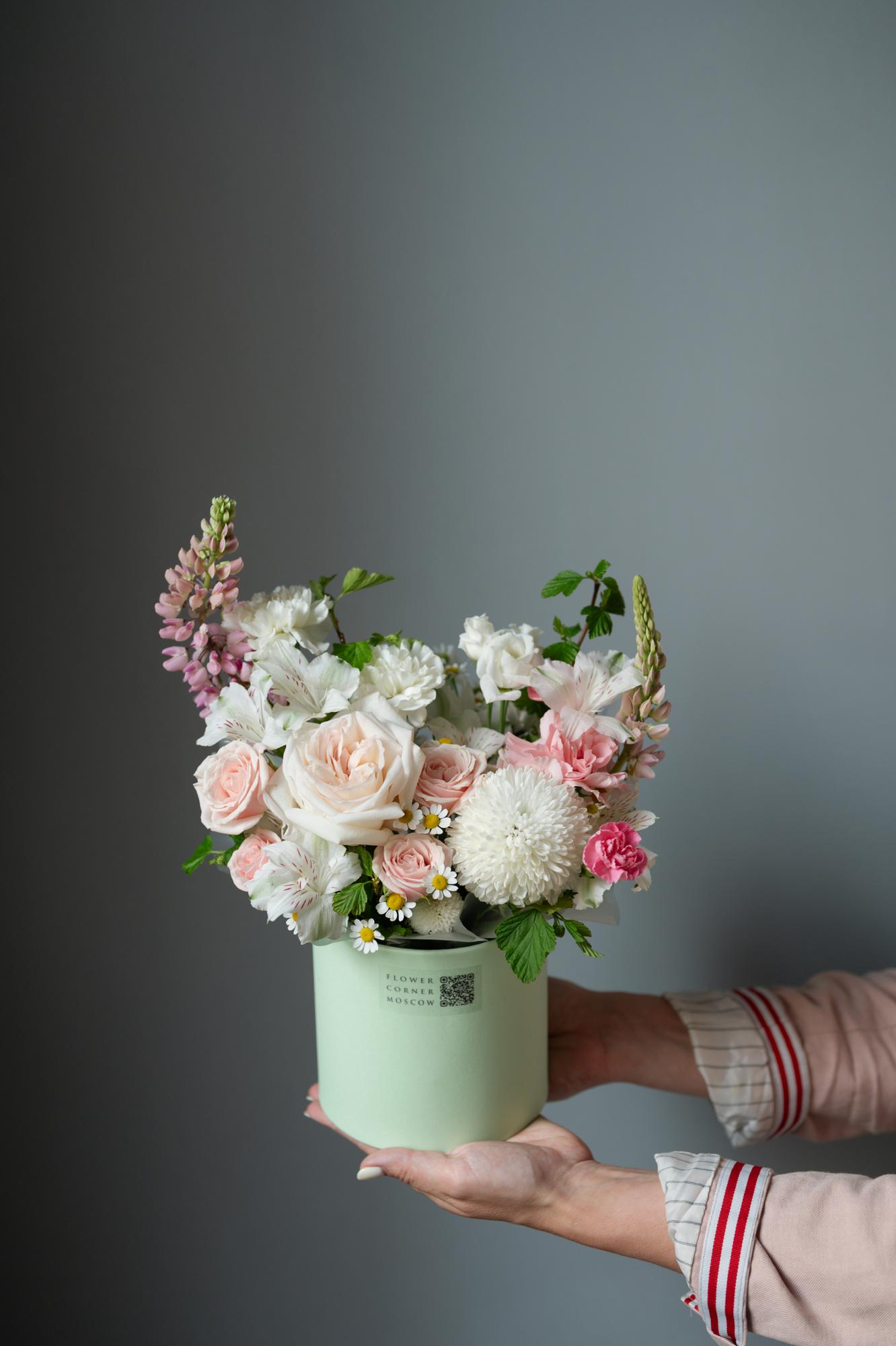 Композиция "Цветочный леденец"