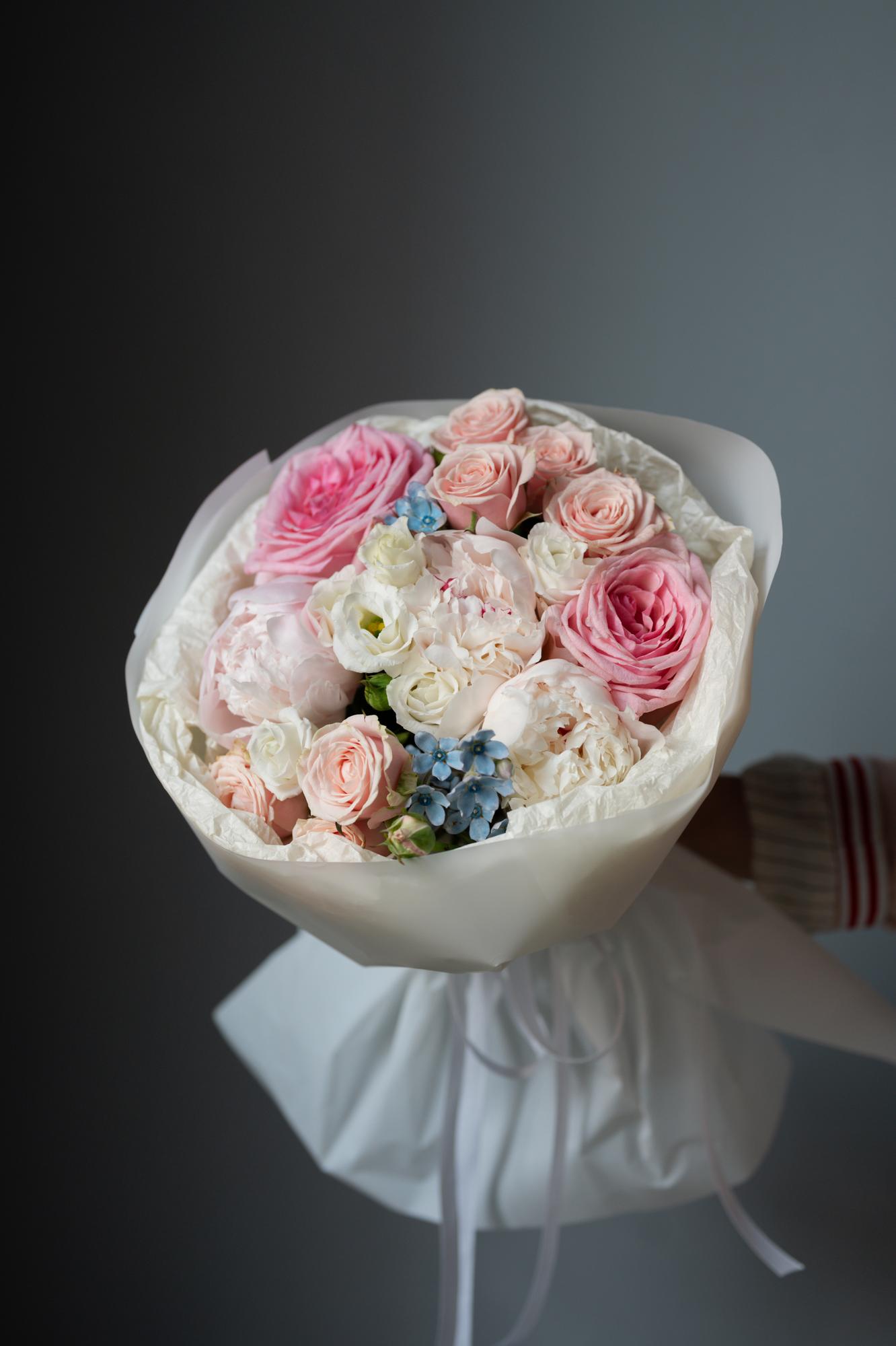 Букет "Ваниль и роза"