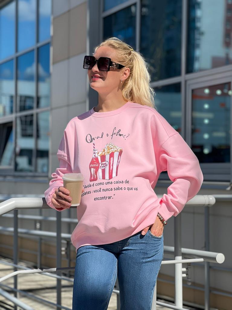 Свитшот, розовый