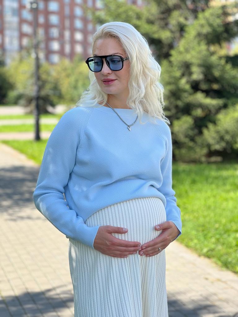 Джемпер кашемировый, голубой