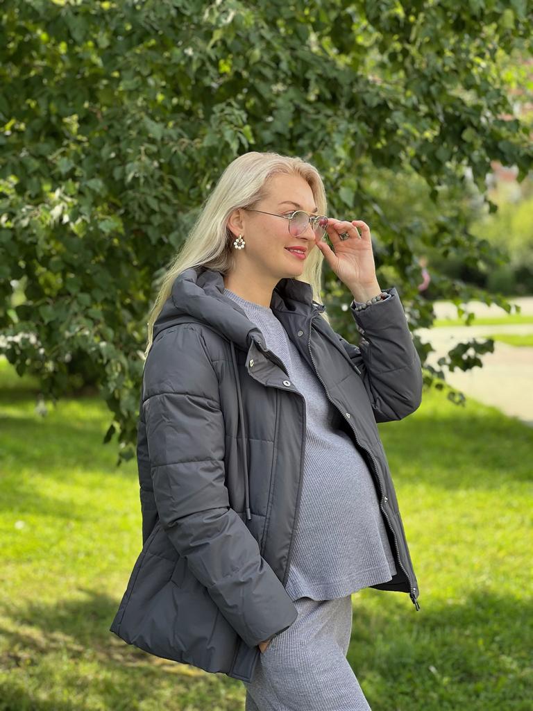 Куртка демисезонная, серая