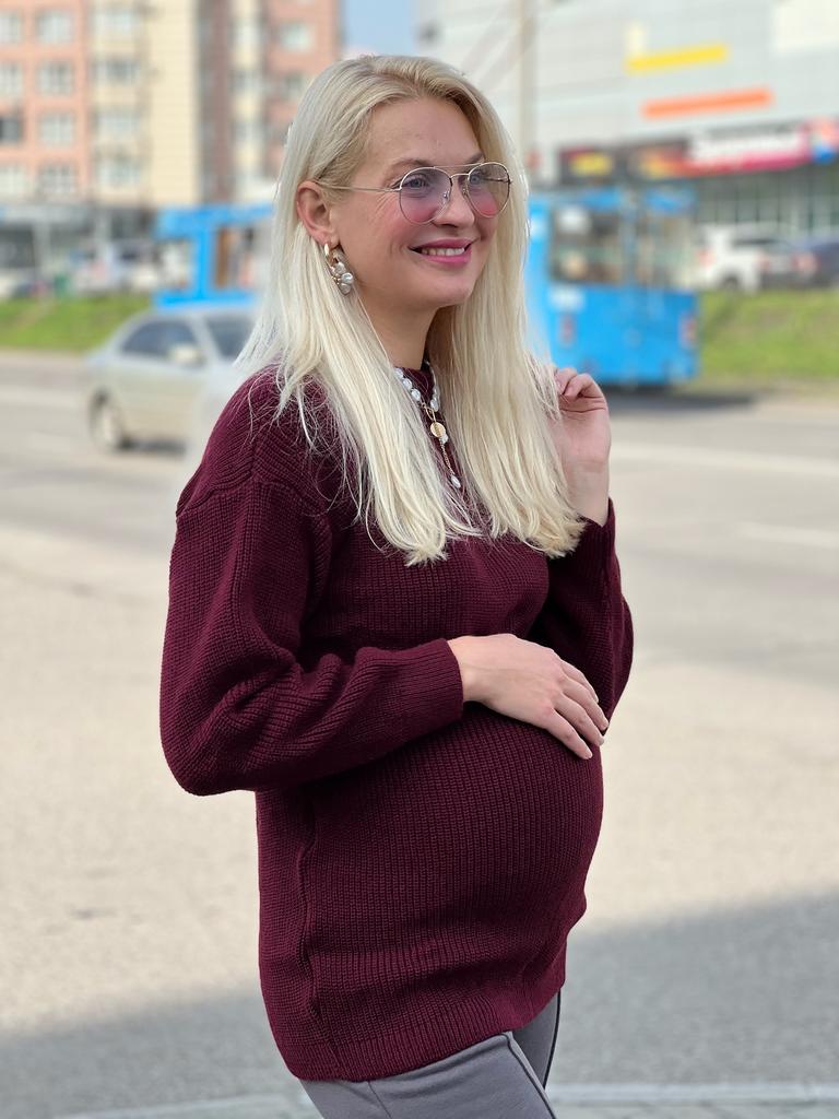 Джемпер, крупная вязка