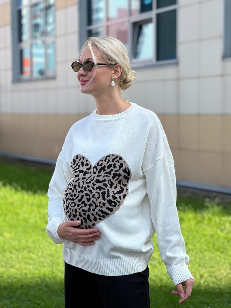 Джемпер, сердце лео