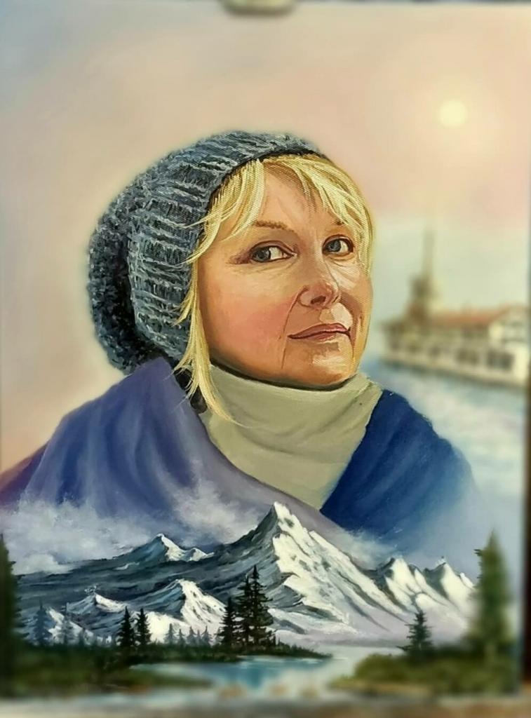 Елена  холст  масло портрет