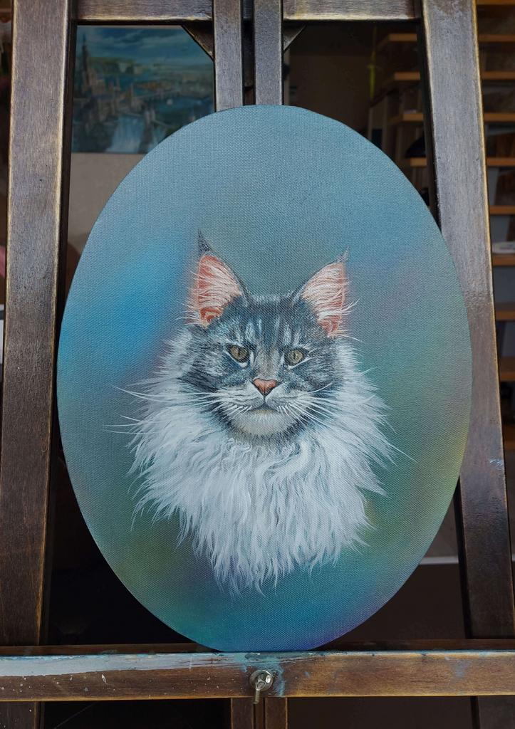 "Кот Эдмонд" холст масло 30х40