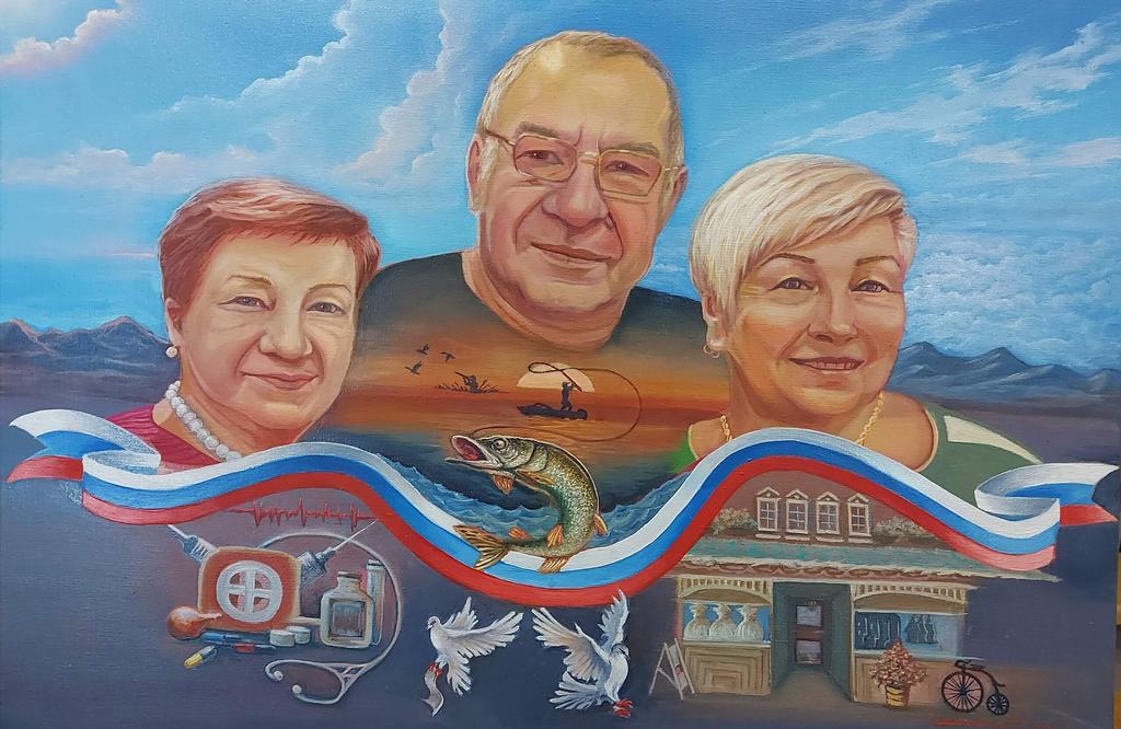 "Родня" холст масло 50х70