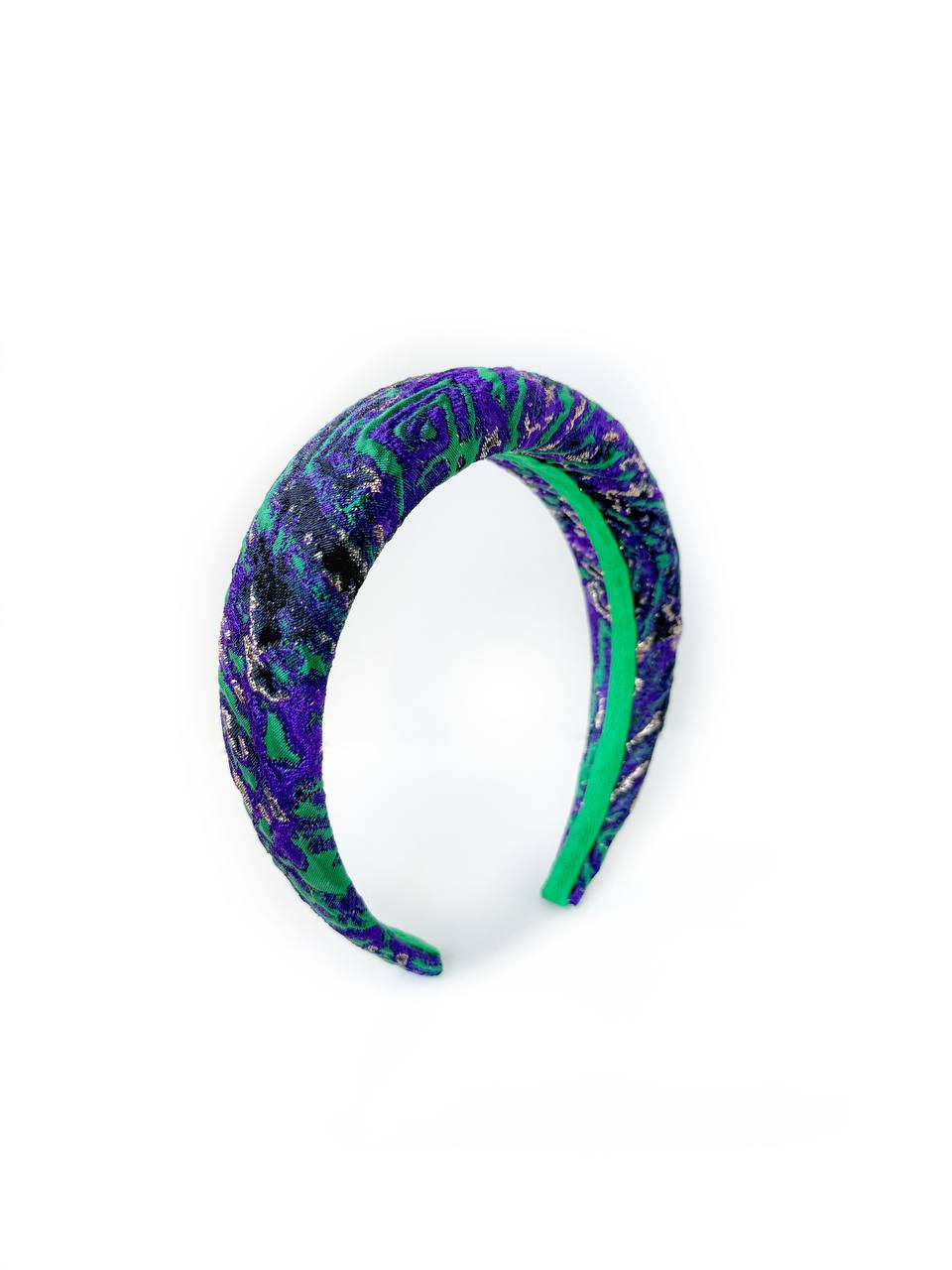 Ободок из жаккарда Gucci фиолетовый