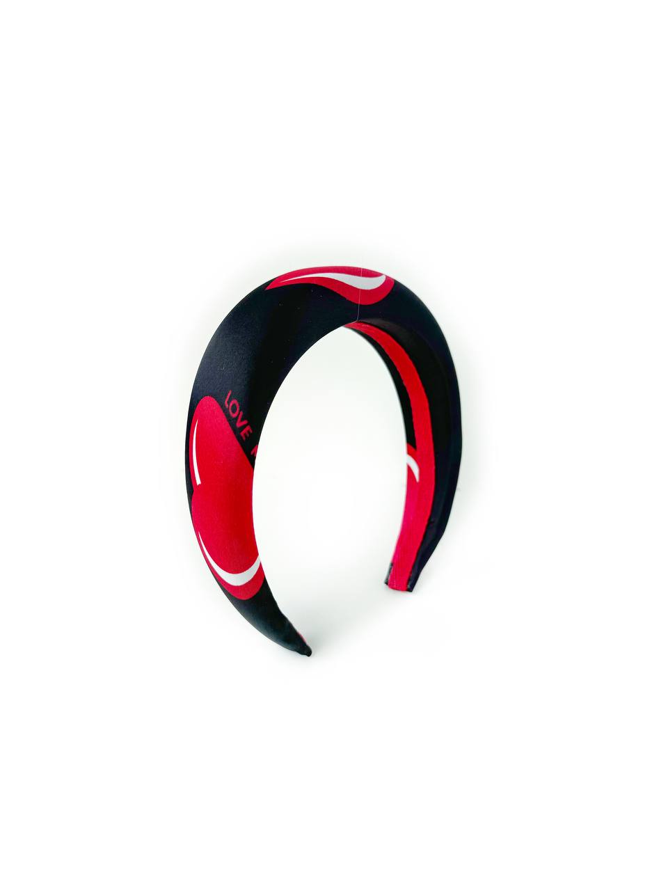 Ободок круглый из вискозы Love Moschino